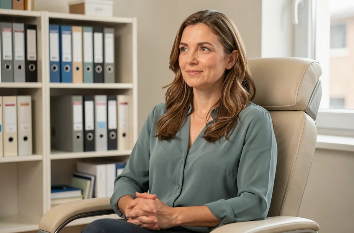 Psychologue clinicienne Audrey Salgher en consultation dans son cabinet à Arras