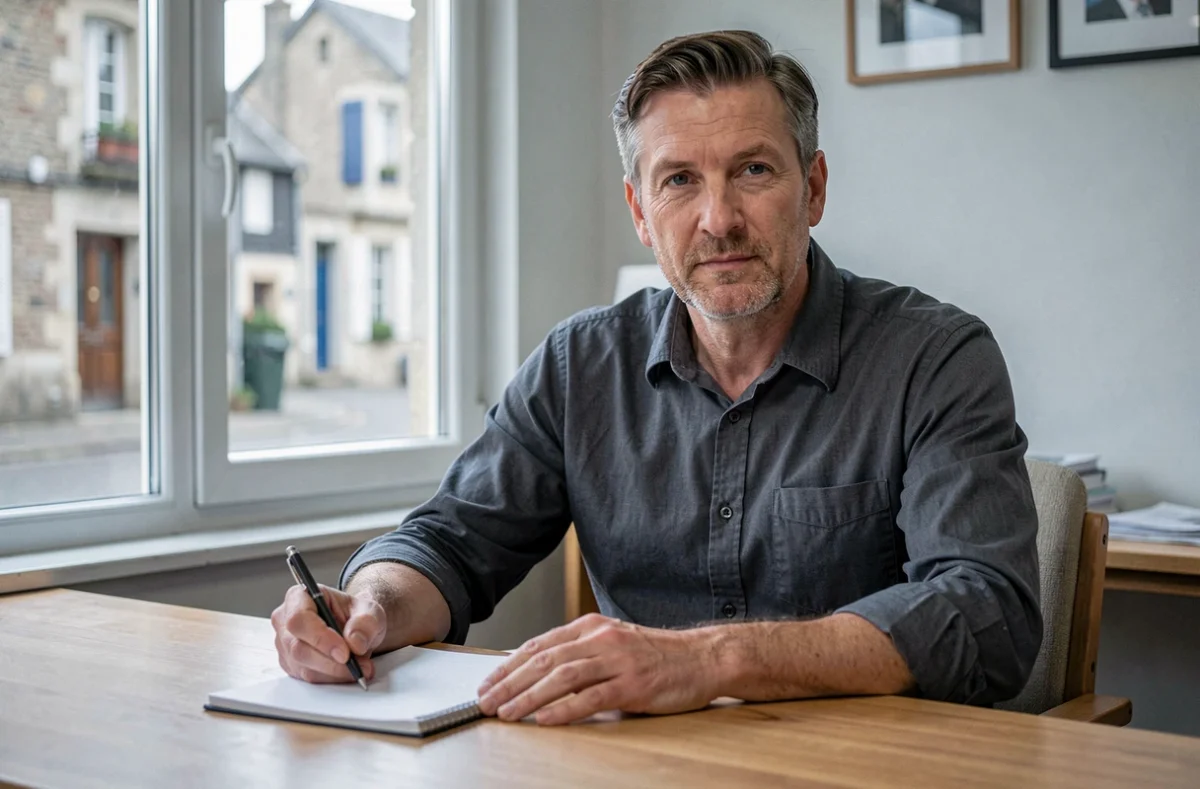 Psychologue clinicien Thierry Dewaele dans son bureau à Coutiches, Pas-de-Calais